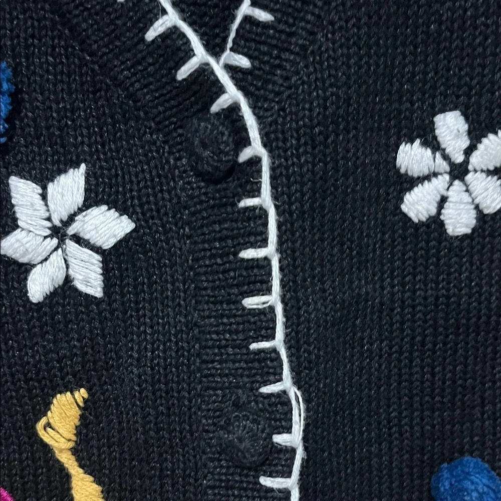 Vintage B.P. Design Winter Embroidered Women's Vest